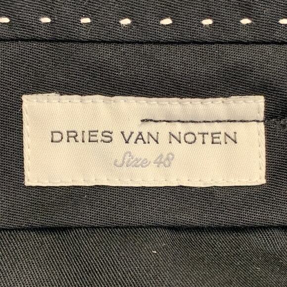 DRIES VAN NOTEN Size 32 Charcoal Grey Wool Flat Front Dress Pants - Picture 3 of 4